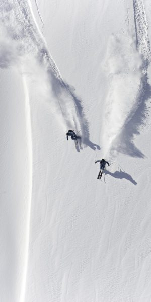 I love skiing in Powder snow